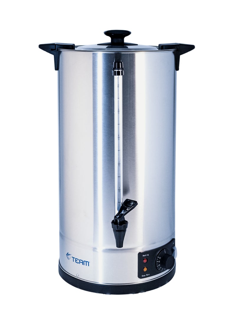 تيم Team 10L Electric Water Boiler, 304 Stainless Steel, Cool‑Touch Lid Handle, Water Gauge, Plastic Tap, Overheat Protection, Concealed Heating, Keep‑Warm & Boil Modes, ON/OFF Switch - Image 1